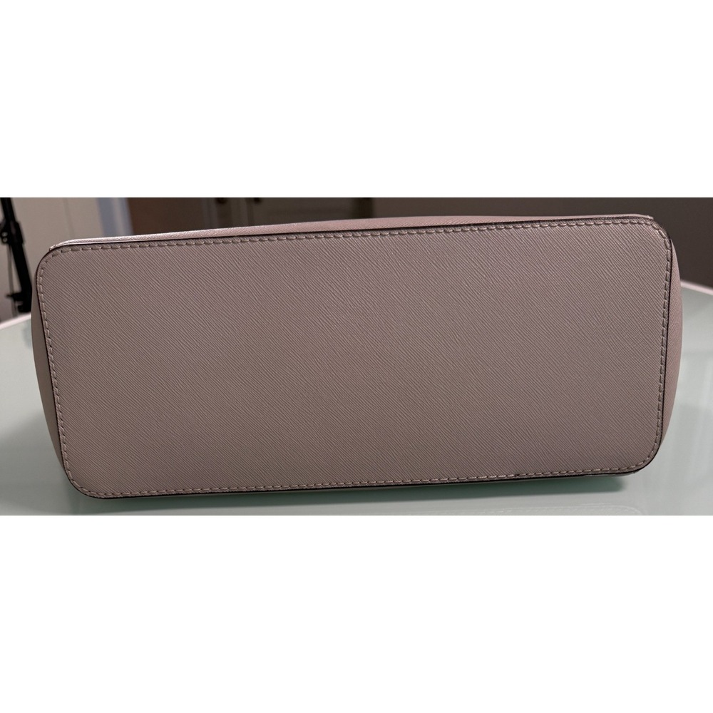 Michael Kors Charlotte Large Top Zip Leather Tote Pearl Gray #35FOSCFT3L - Picture 3 of 14